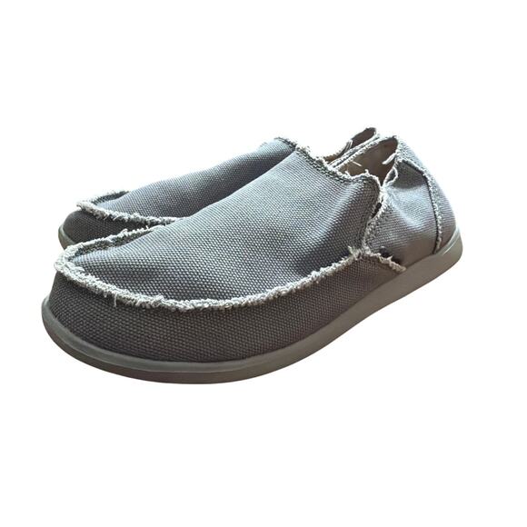 Crocs Men's Santa Cruz Slip On Loafers Gray Casual Shoes Size 9 - Picture 1 of 9